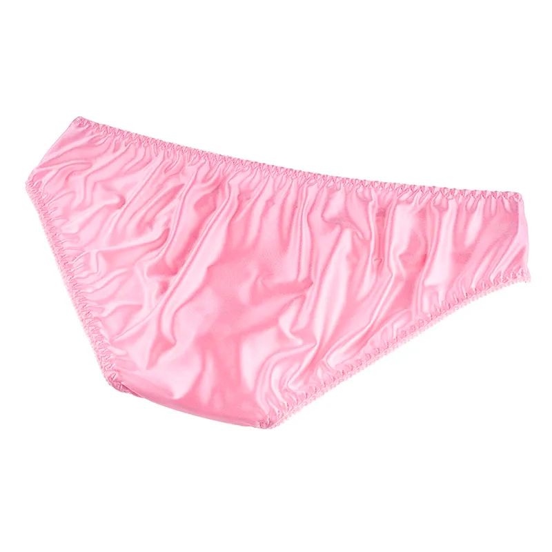 Men's Sexy Briefs Comfortable Healthy Elastic Soft Pouch mid Waist Pure Underwear Men's lace shiny gay underwear — image 10