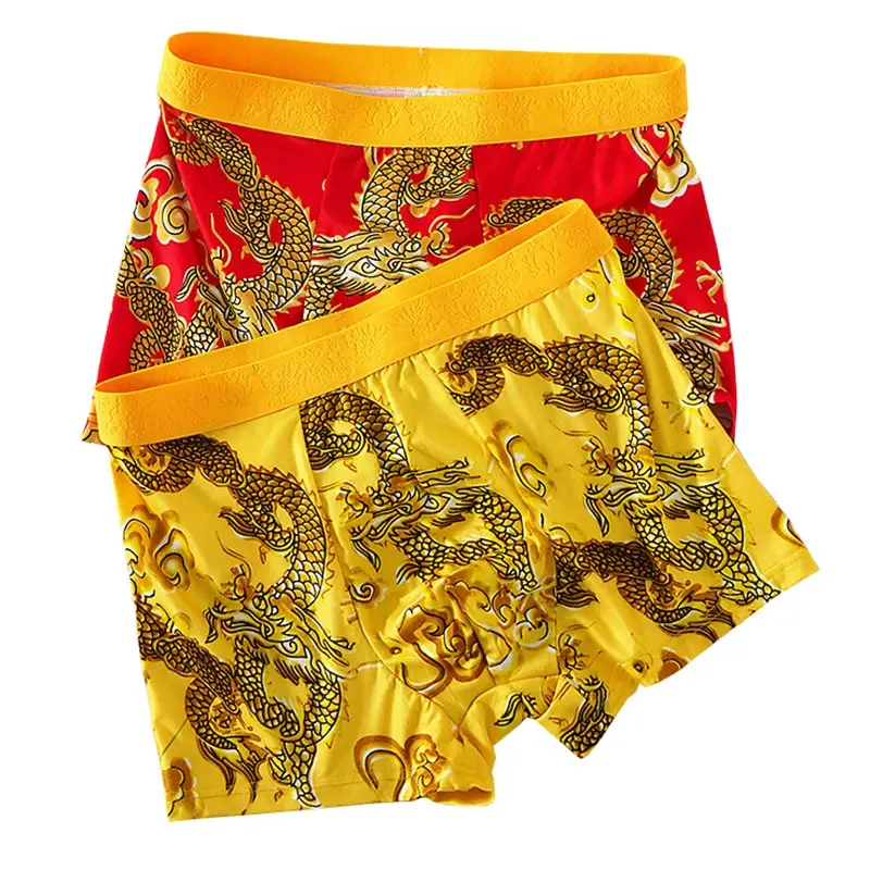 4st/set Herrunderkläder 3D-mönster Sexiga kalsonger U-formad konvex påse Mode Pojktrosor Ny stil Boxershorts Herr — image 12