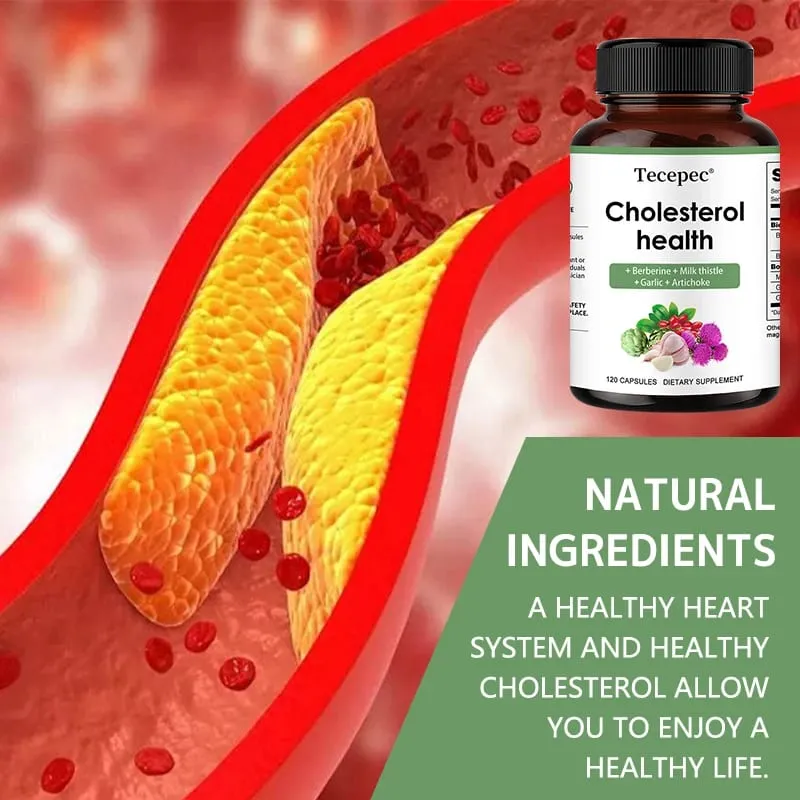 Cholesterol Support Supplement - Contains Berberine Artichoke and Garlic To Support Healthy Cholesterol Levels and Natural Heart Health — image 4