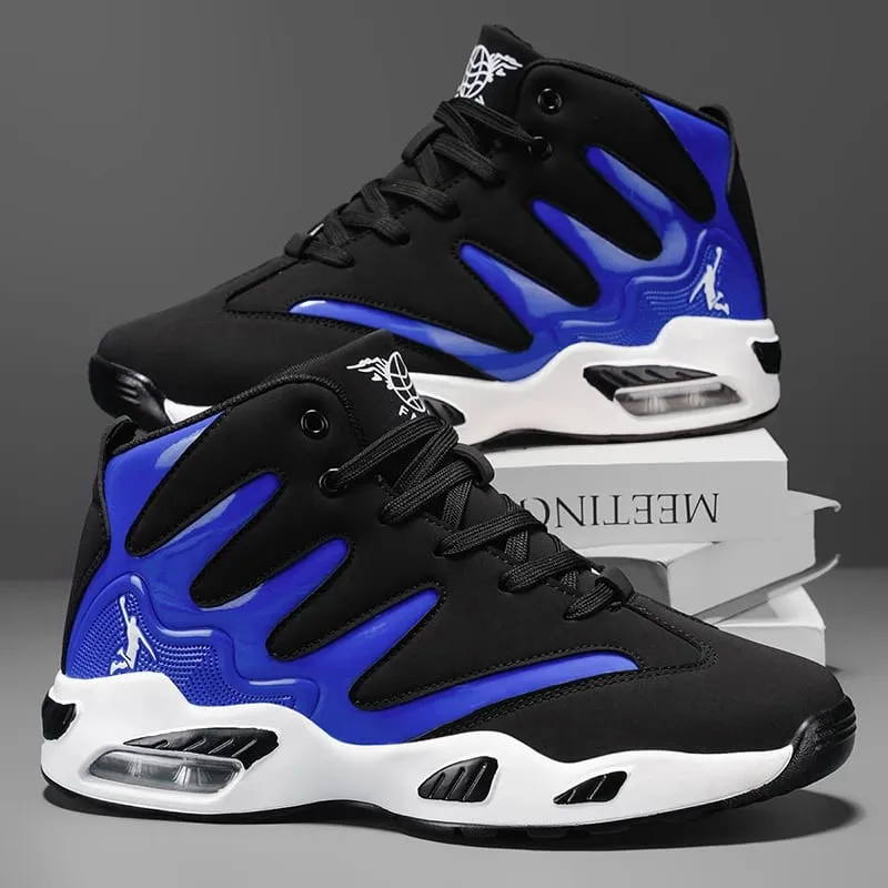 Men's High-Top Basketball Shoes Heavy-Duty and Stable Lace-Up Training Sneakers Unisex Suitable for Running Sports Basketball Walking. Ideal Gift for Men Lightweight Comfortable Lace-Up Closure Men's Basketball Shoes High-Quality Men's Sh — image 2