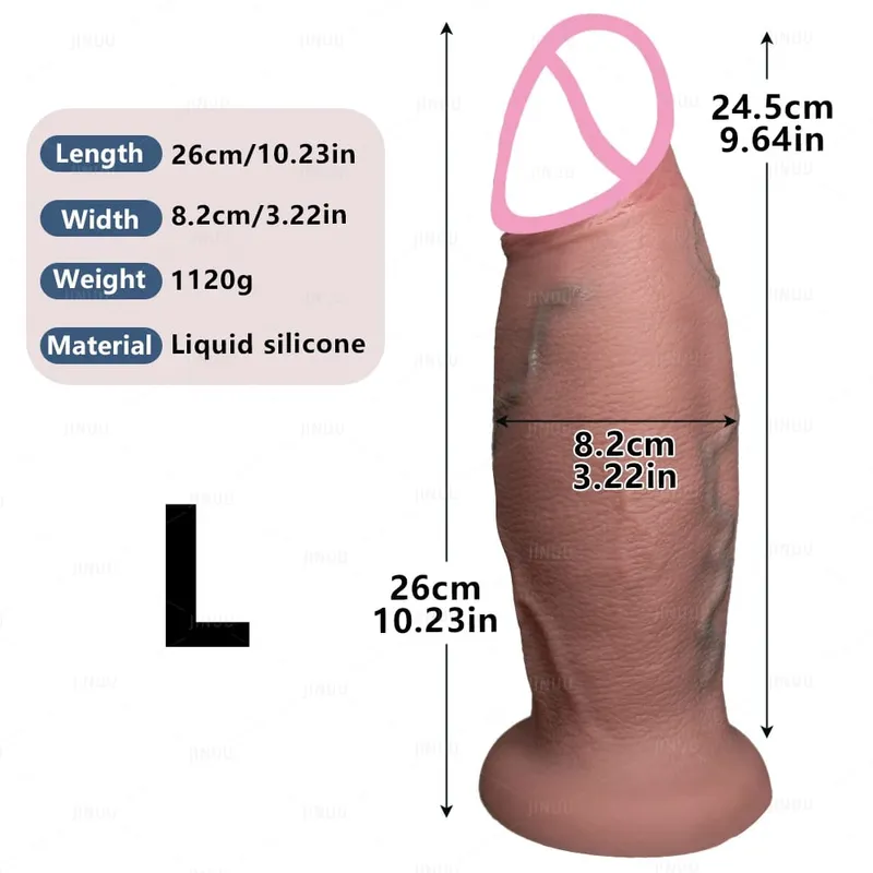 Τεράστια ρεαλιστική Dildo Fantasy Long πέους Big Dick Βεντούζα Dildos για γυναίκες Γίγαντα πρωκτικά παιχνίδια σεξ Dildo για γυναίκες Άντρες Gay — image 6