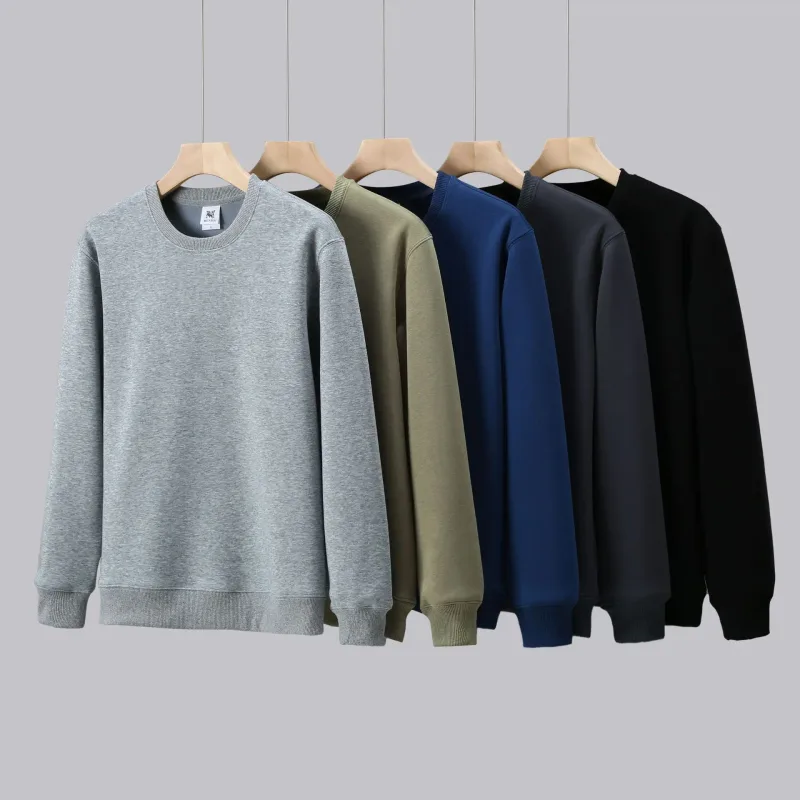 Large Size Men's Sweatshirt Crewneck Pullover Male Extra Big Plus 7XL 10XL 12XL Autumn Winter Fleece Lined Casual Clothing Loose — image 11