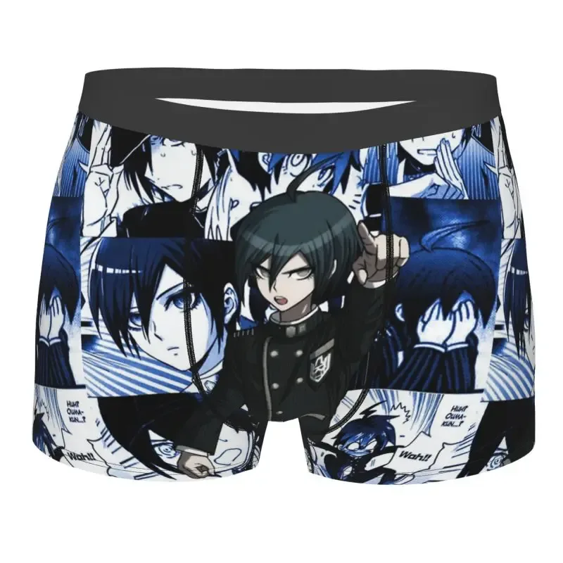 Kokichi Ouma Manga Anime Print Men Boxers Shorts Panties Underwear Soft Breathable Underpants Large Size Boxer Briefs for Boys