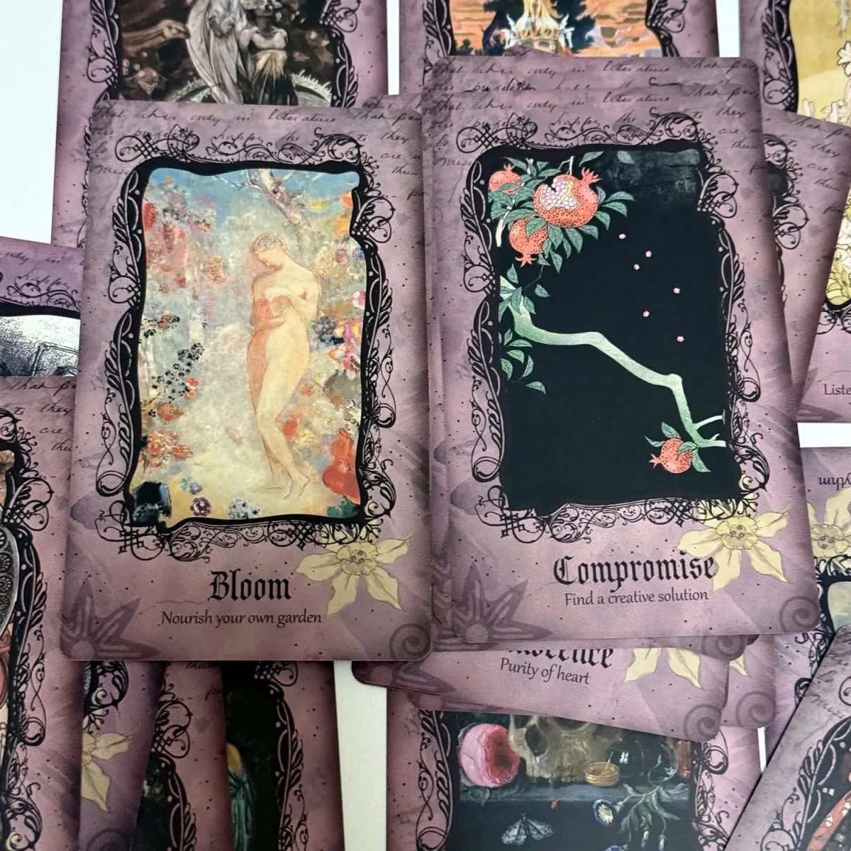 12*7cm Persephone Oracle Cards English 22 Pcs Shadow Work Goddess Deck Fortune Telling Toys