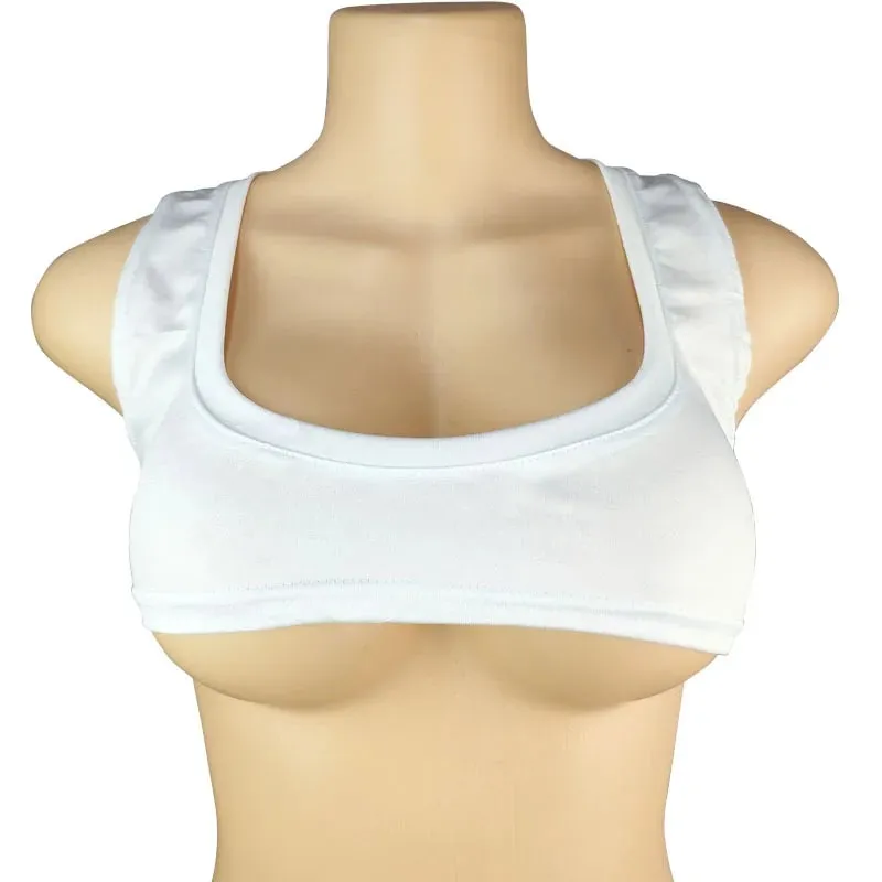 Y2k European and American Low Round Neck Ultra Short Sleeveless Vest T-shirt Sexy Chest Hugging and Navel Exposed Vest — image 17