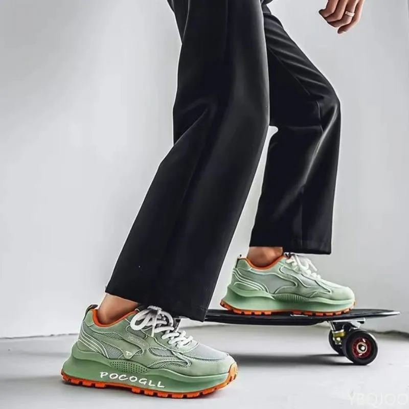 New summer fashionable versatile height increasing shoes mesh breathable soft soled shoes casual comfortable men's sneakers — image 6