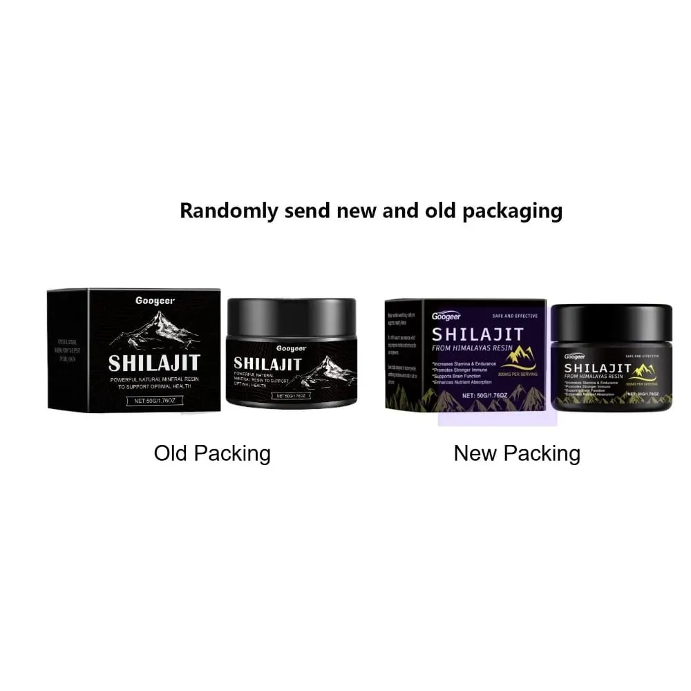 Googeer Shilajit Resin Paste Energy Vitality Support for Men & Women Vegan Non-GMO 50g Daily Supplement