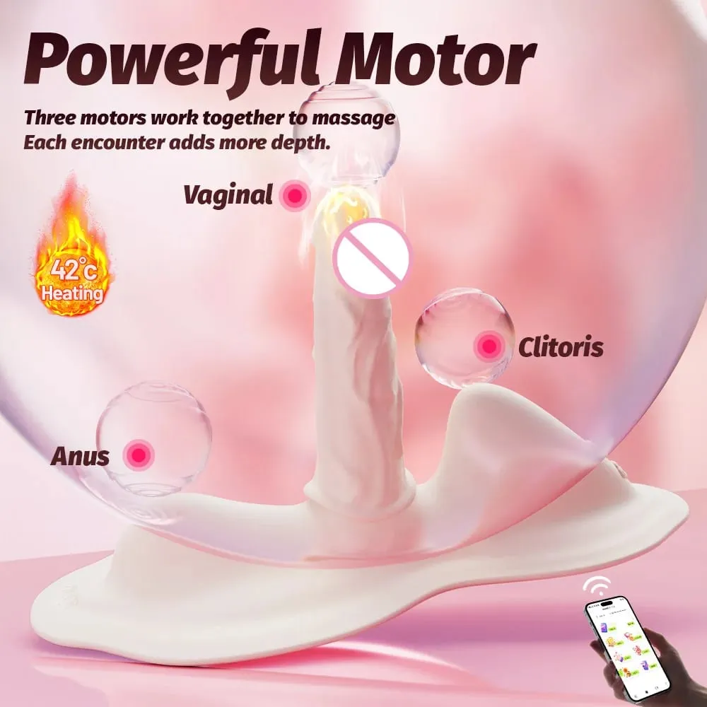 Thrusting Vibrator Separable Cushion Massager APP Control Heating Dildos Vibrator Clitoral Anal Stimulator Sex Toys para sa Babae — image 3