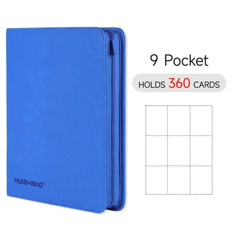 9/12 Pocket Zipper Card Binder Trading card album Durable Side Loading Card for mtg tcg for pokemon for yugioh for football — image 12