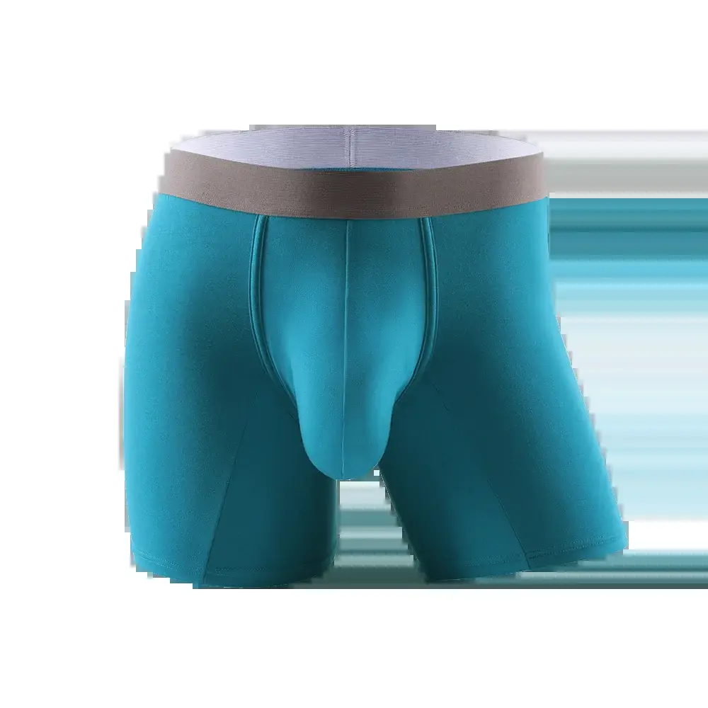 Large bag flat corner pants, long men's underwear sports shorts