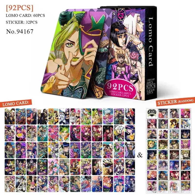 Tarjeta postal de Anime Attack on Titan Lomo, juguete Haikyuu boticario diarios Honkai Star Rail, tarjetas de colección con pegatinas de regalo — image 20