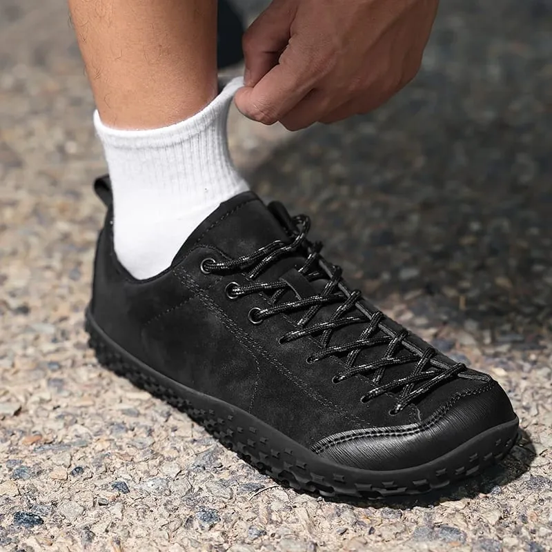 Unisex Barefoot Wide Toe Shoes Women Men Artificial Leather Minimalist Sneakers Zero Drop Outdoor Lace-Up Slip on Walking Shoes — image 5