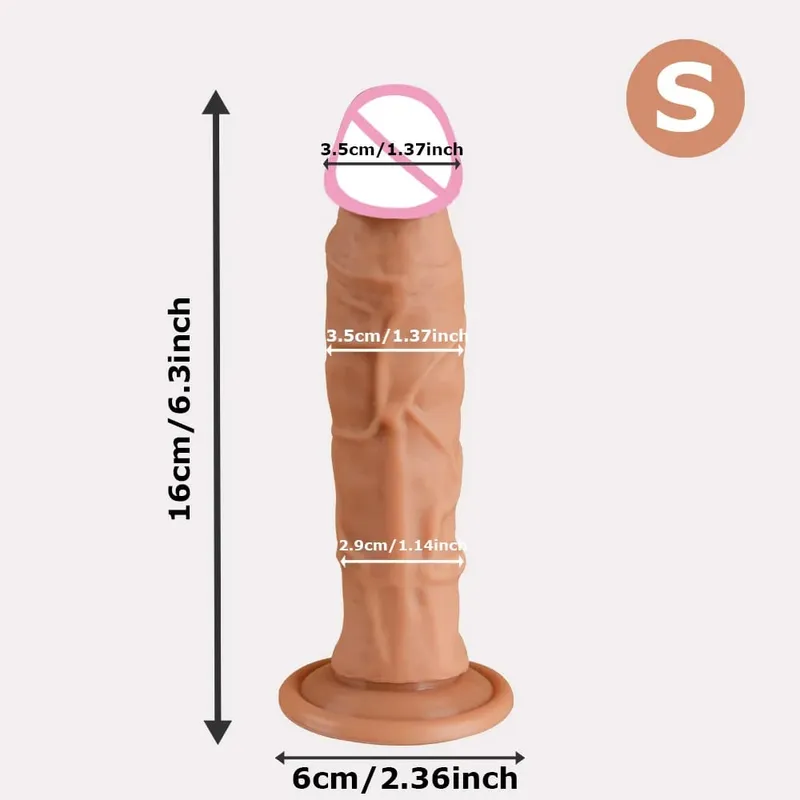 5 Sizes Realistic Dildo Sex Toys for Women Soft Huge Penis Suction Cup Thick Anal Dildo Adult Masturbator Cock Dick Butt Plug