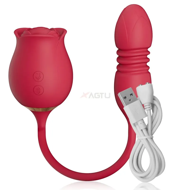 Vibrador de sucção de rosa para mulheres, estimulador de clitóris, ponto g, vibrador de impulso, masturbador feminino, massagem, brinquedo sexual adulto — image 9