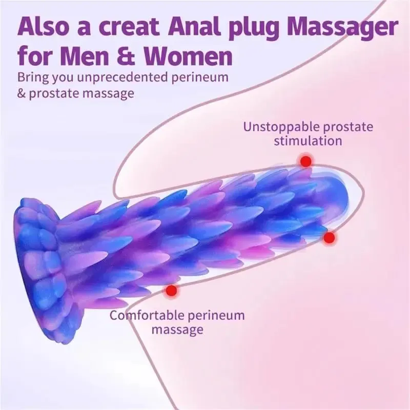Sex Toys Monster Dildo Fantasy Huge Silicone Butt Plug For Women And Men 3 Size Prostate Massager Sex Toy For Adults Luminous 18 — image 3
