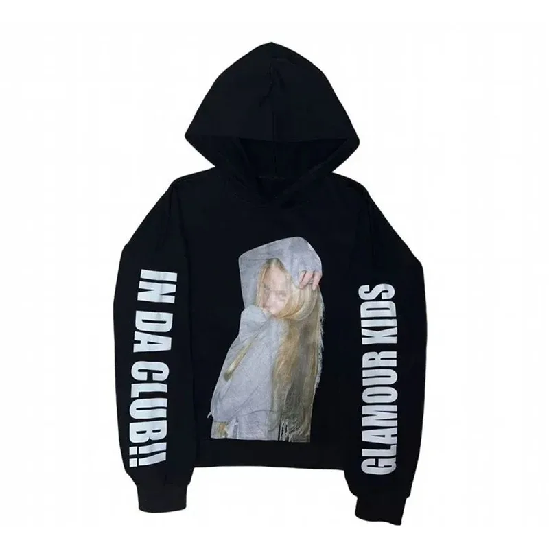 Y2K Retro Aesthetic Unisex Hoodie Loose Casual Fashion Chic Print Basic Sports Sweatshirt Grunge Punk Hip Hop Gothic Streetwear — image 2
