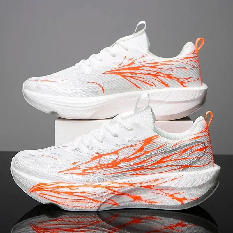 2026 Professional Marathon Running Shoes Night Glow Couple Sneakers Sports Shoes Breathable Mesh Upper Flat Heel — image 4