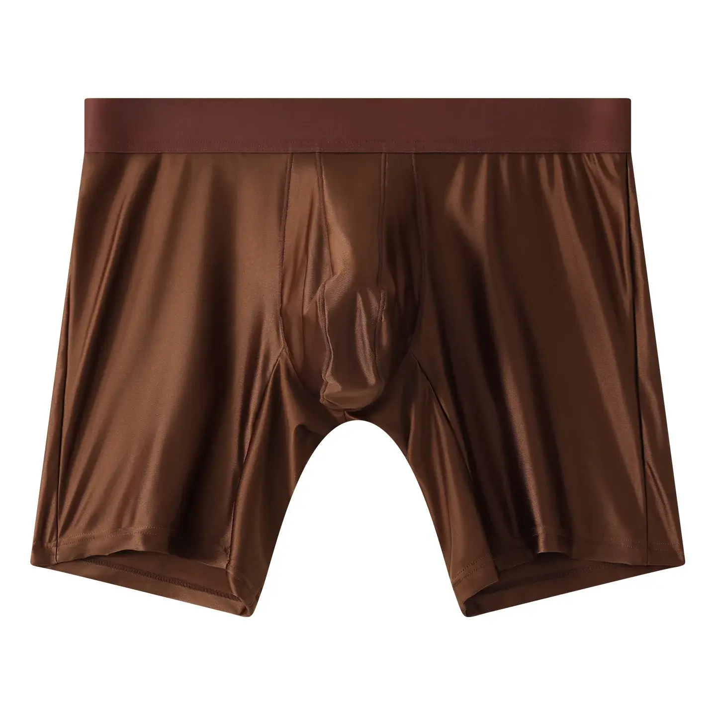 Roupa interior dos homens boxers sólido u bolsa calcinha para homem estendido perna boxer shorts homme cintura média esportes cuecas masculinas M-XXL — image 6