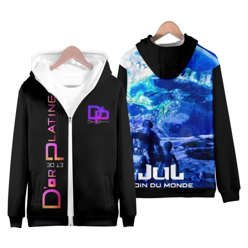 Rapper jul 3d impressão zíper hoodies das mulheres dos homens casual moletom com capuz com capuz agasalho de grandes dimensões pulôver homem casaco roupas — image 10