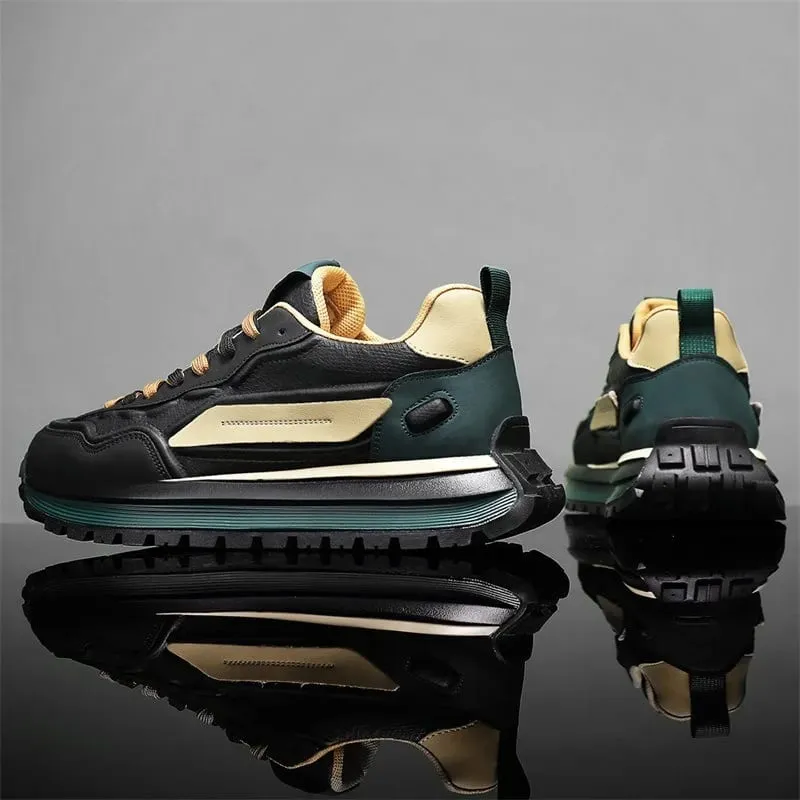 Men Sneakers Platform Casual Shoes New Lace Up Running Shoes Outdoor Non-Slip Footwear Fashion Height Increasing Men Shoes