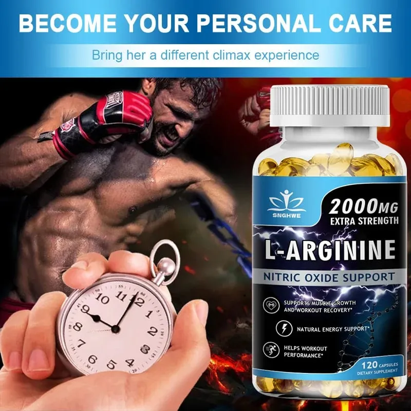 Super Arginine - 2000 Mg Pre-Exercise Supplement - Promotes Muscle Growth And Strengthens Muscle Energy And Endurance — image 5