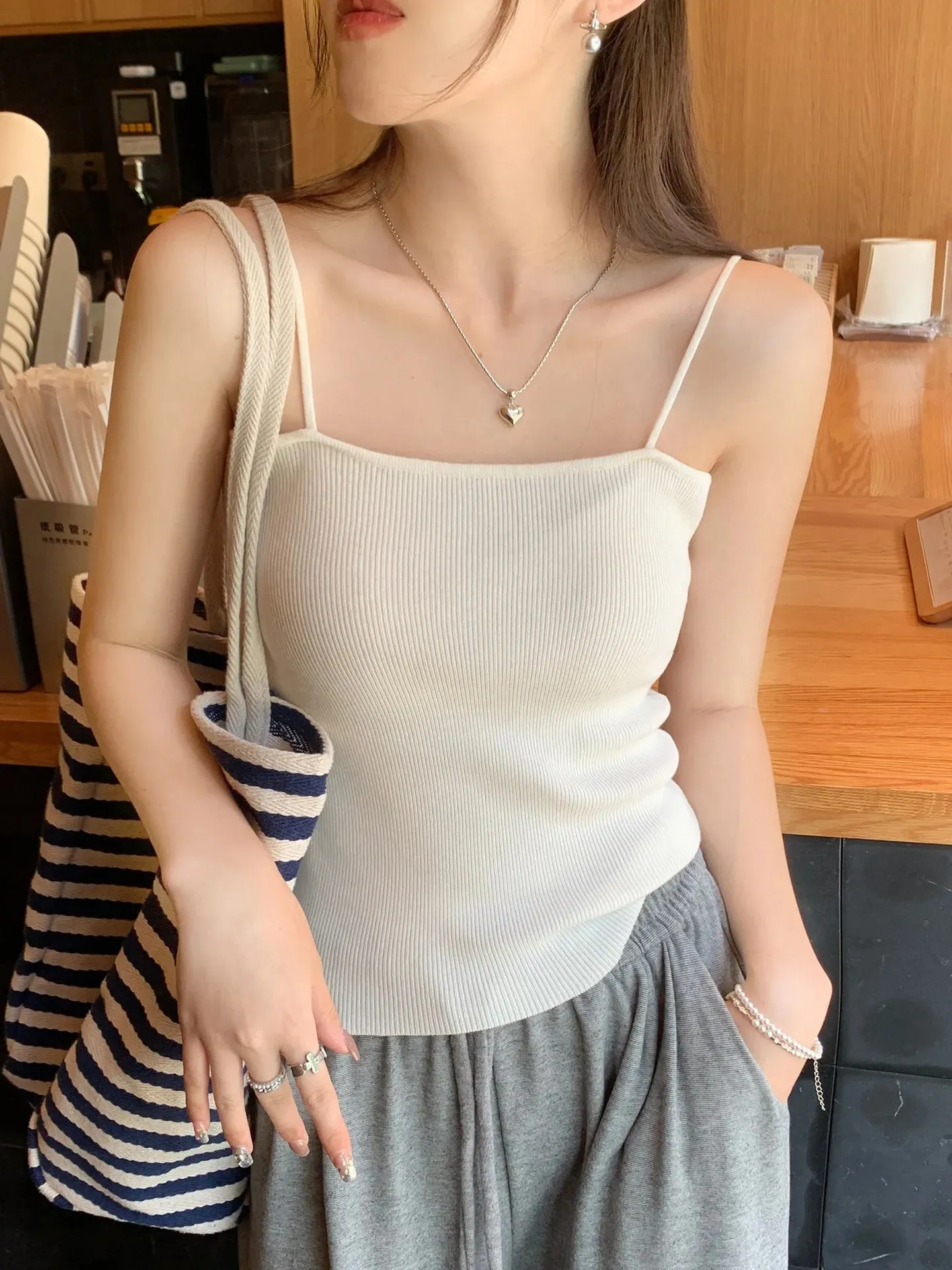 Casual Women Halter Crop Tops Summer Sleeveless Camis Backless Strap Tank Top Slim Solid Short Female Tube Cropped Vest 2026 — image 12