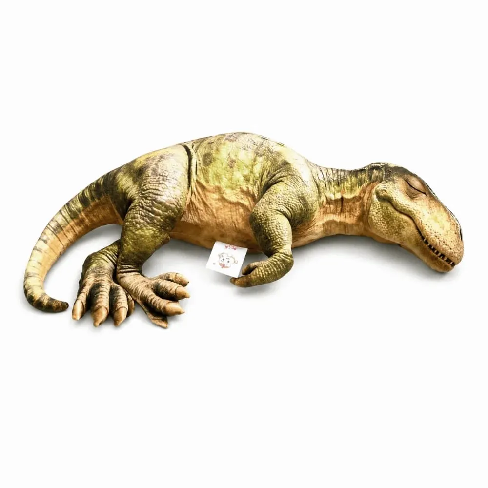 3D Design Dinosaur Pillow Lifelike Dinosaur Cotton Filling Cushion Kawaii Style Funny Shape Home Throw Pillow Gift Giving