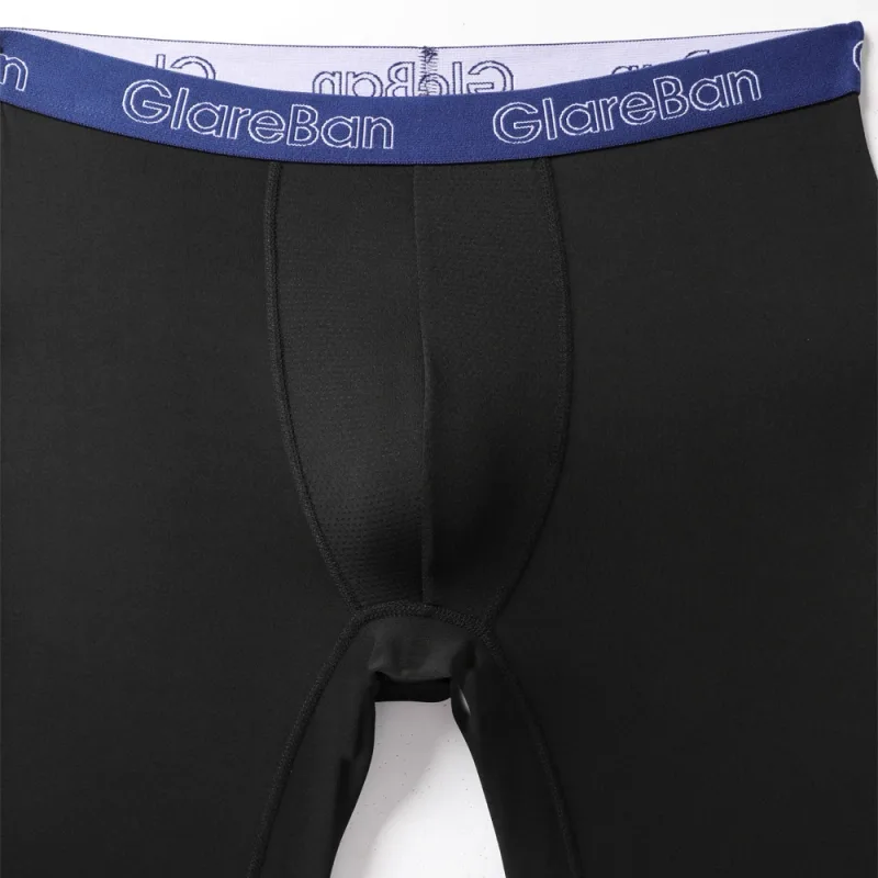 4 Stück gemischte Farben, schnell trocknende Boxershorts mit langem Bein, Unterhose, Unterwäsche für Zuhause und Sport, hochwertige Herrenhöschen — image 31
