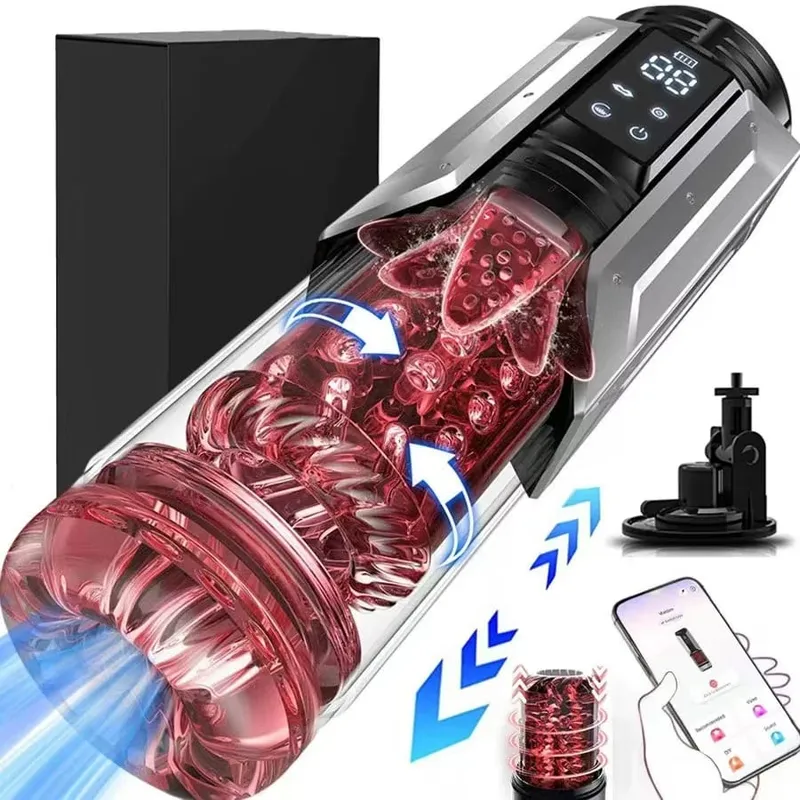 Automatic Male Masturbator Stroker with 7 Thrusting Rotating Licking Adult Pocket Pussy Mens Sex Toy Blowjob Sex Machine — image 8