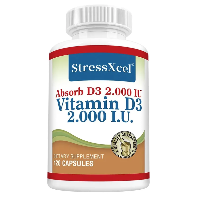 High Potency Vitamin D3 2000IU Capsules Immune Support Bone Health Muscle Function Whole-Body Wellness Non-GMO Gluten Free — image 9