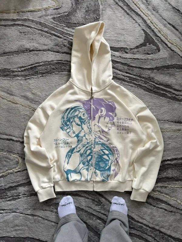 Y2k Jojo Bizarre Adventure Hoodies Women Anime Jackets Hoodie Harajuku Streetwear Pullover Sweatshirt Men Clothing — image 21