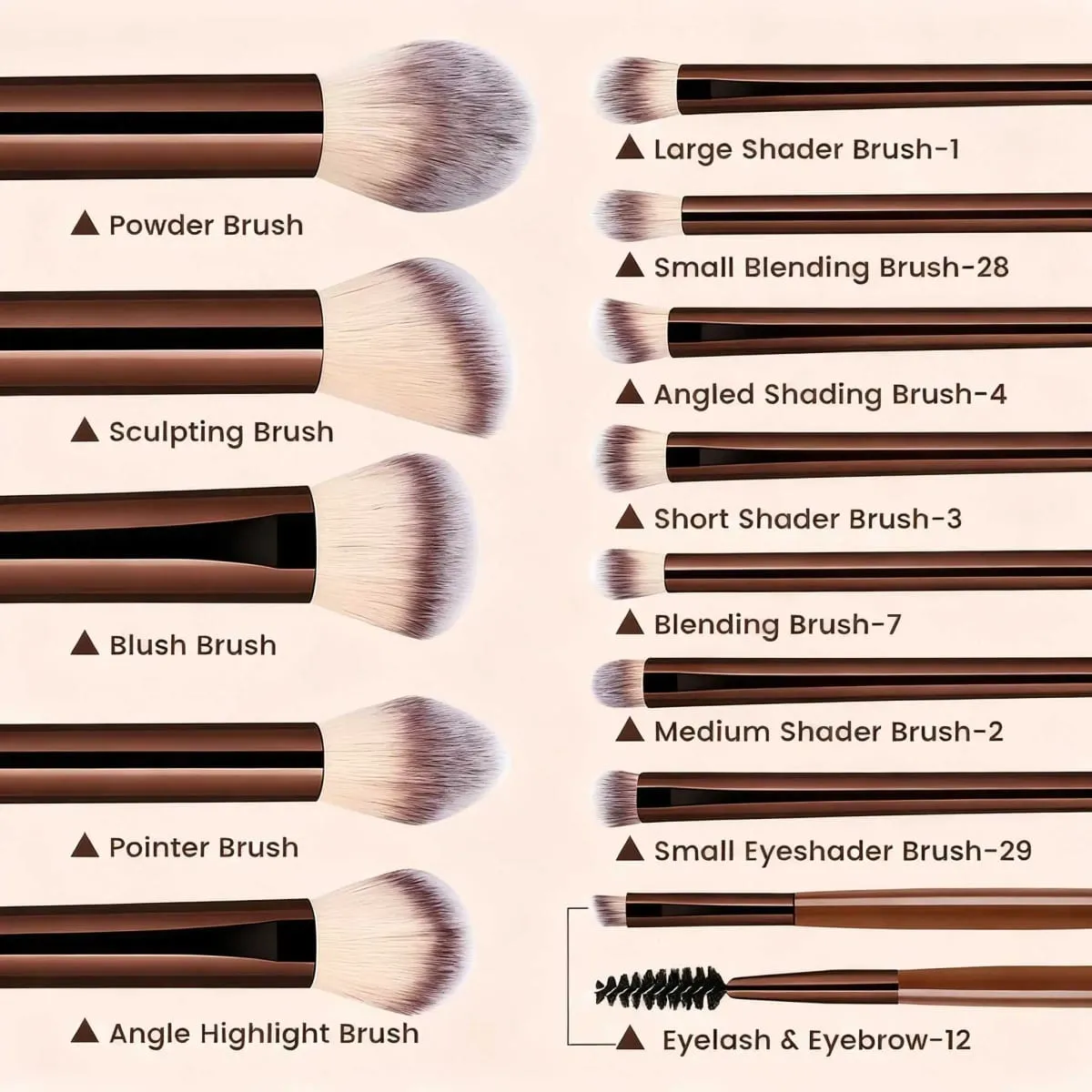 Makeup Brush Set 13pcs/set Professional Cosmetic Brushes Kit Travel Soft Makeup Brush Set Concealer Brush Detail Makeup Brus — image 5