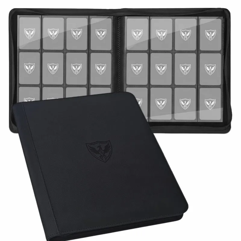 12-Pocket Trading Card Binder Collectible Card Holder That Can Accommodate 480 Cards Zippered Premium Card Binder Suitable for Tcg Cards/Game Cards/Sports Cards/Yu-Gi-Oh! Magic: the Gathering and Trading Cards — image 8