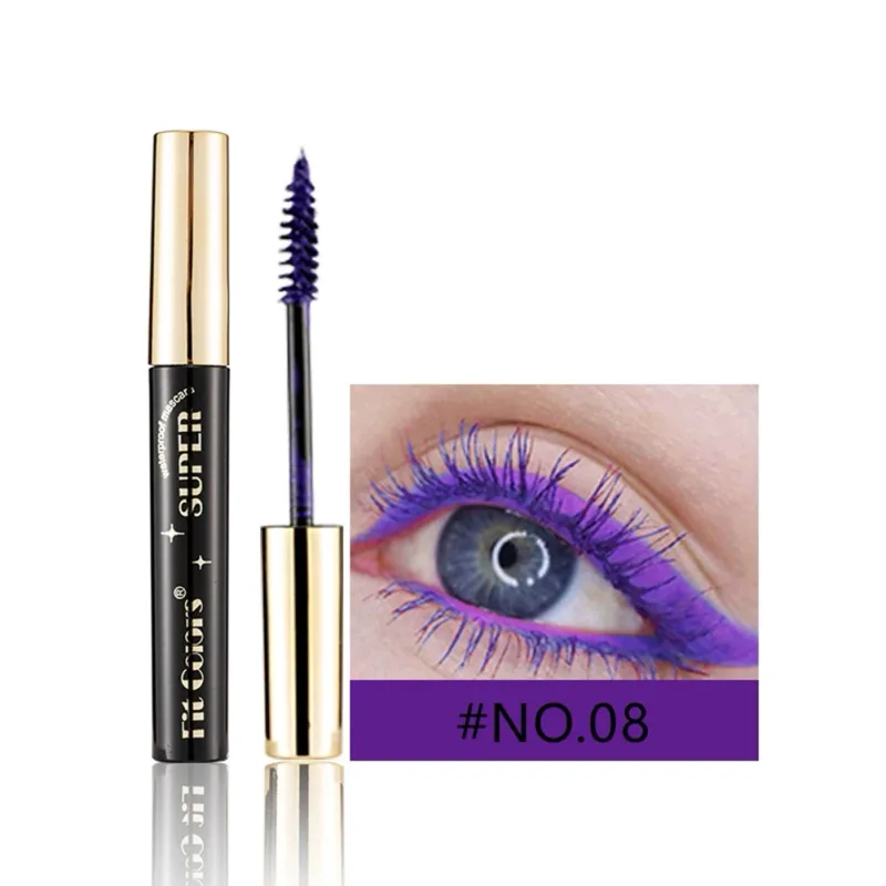 12 Colors Colored Mascara Waterproof Long-lasting Volumizing Curling Non-flaking Rainbow Eye Makeup Purple Blue Pink Green Red — image 18