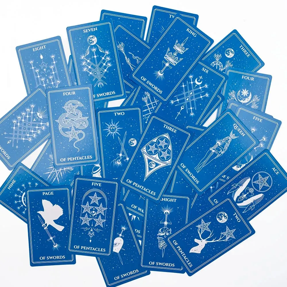 Celestial Tarot filled with the mysterious atmosphere of cosmic celestial bodies Divination Edition Deck Board Playing Games — image 6