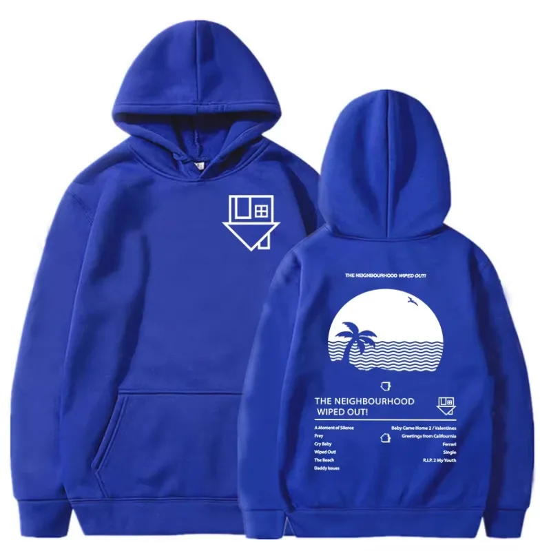 Album Wiped Out Printing Hoodies NBHD The Neighbourhood Band Sweatshirts LongSleeve Hooded Pullovers environmental protection — image 15