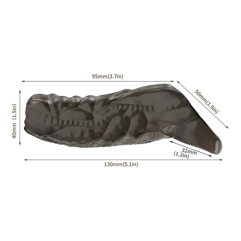 Silicone Penis Cock Rings Reusable Men Penis Sleeve Delay Ejaculation Penis Magnify Condoms Dick Sleeve Enlargement Sex Toys 18+ — image 21
