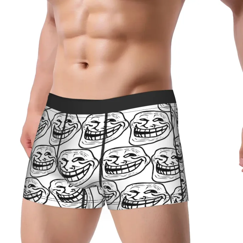 Rage Comic Trollfac Trunk Funny Anime Pouch Underwear Hot Sale Pattern Boxer Brief Kumportableng Panlalaking Panloob Plus Size — image 3
