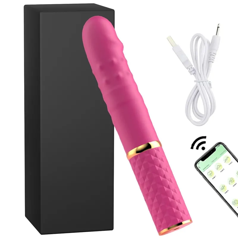 Beginner Telescopic Dildo Vibrator Thrusting Retractable Pussy G Spot Clitoral Anal Stimulation Sex Machine Sex Toys For Women