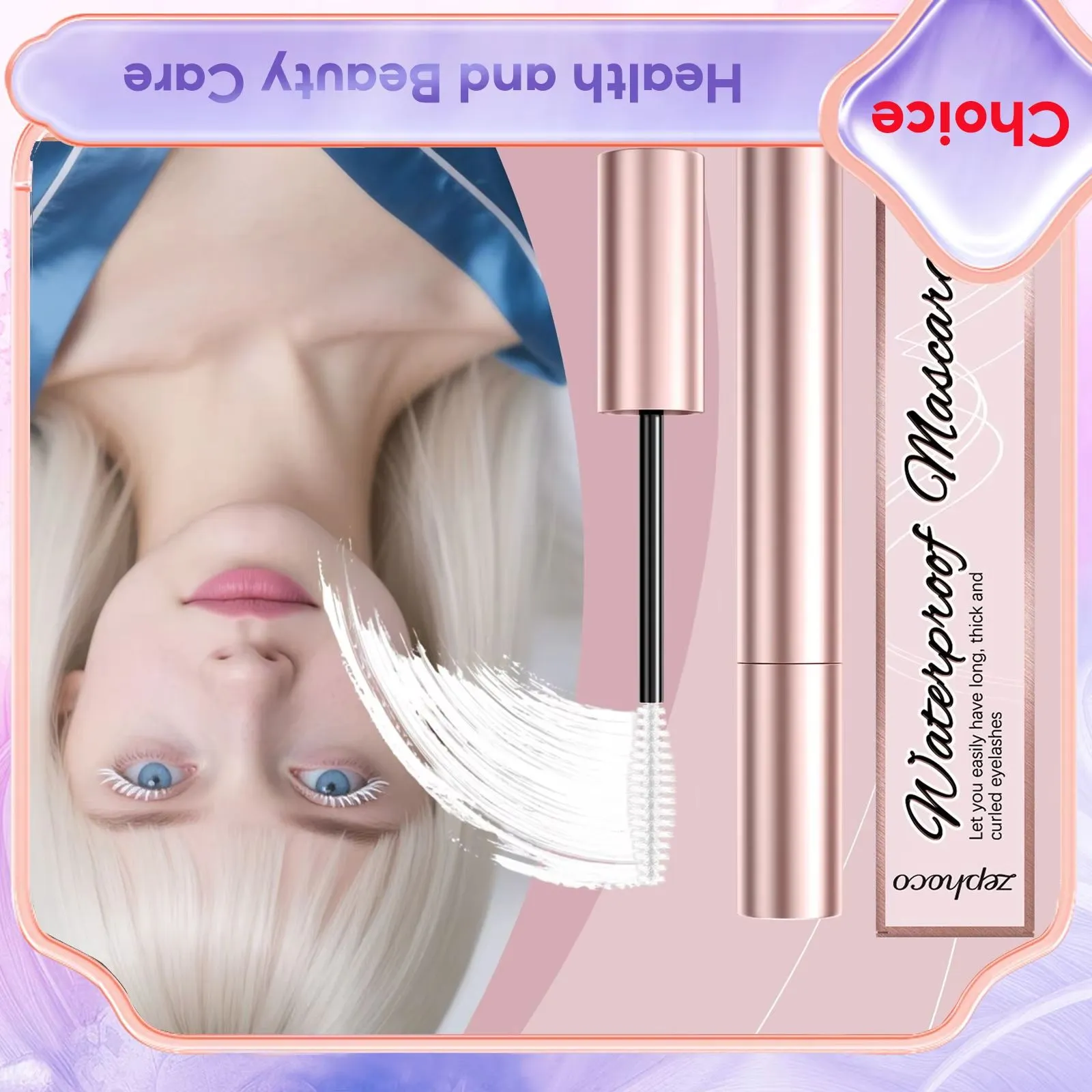 White Mascara Eyelashes Curling Liquid Long-Lasting Waterproof Natural Durable Extensions Makeup Eye Beauty Cosmetics Brush 5ml — image 1