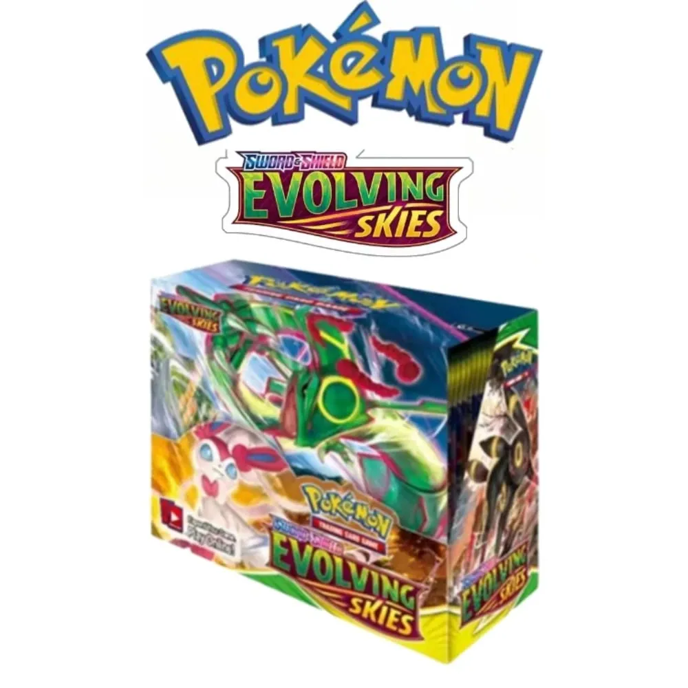 Pokémon TCG Sword & Shield Booster Box 360Pcs English Collectible Trading Cards Set Anime Game Toy Gift for Kids Collection Fans