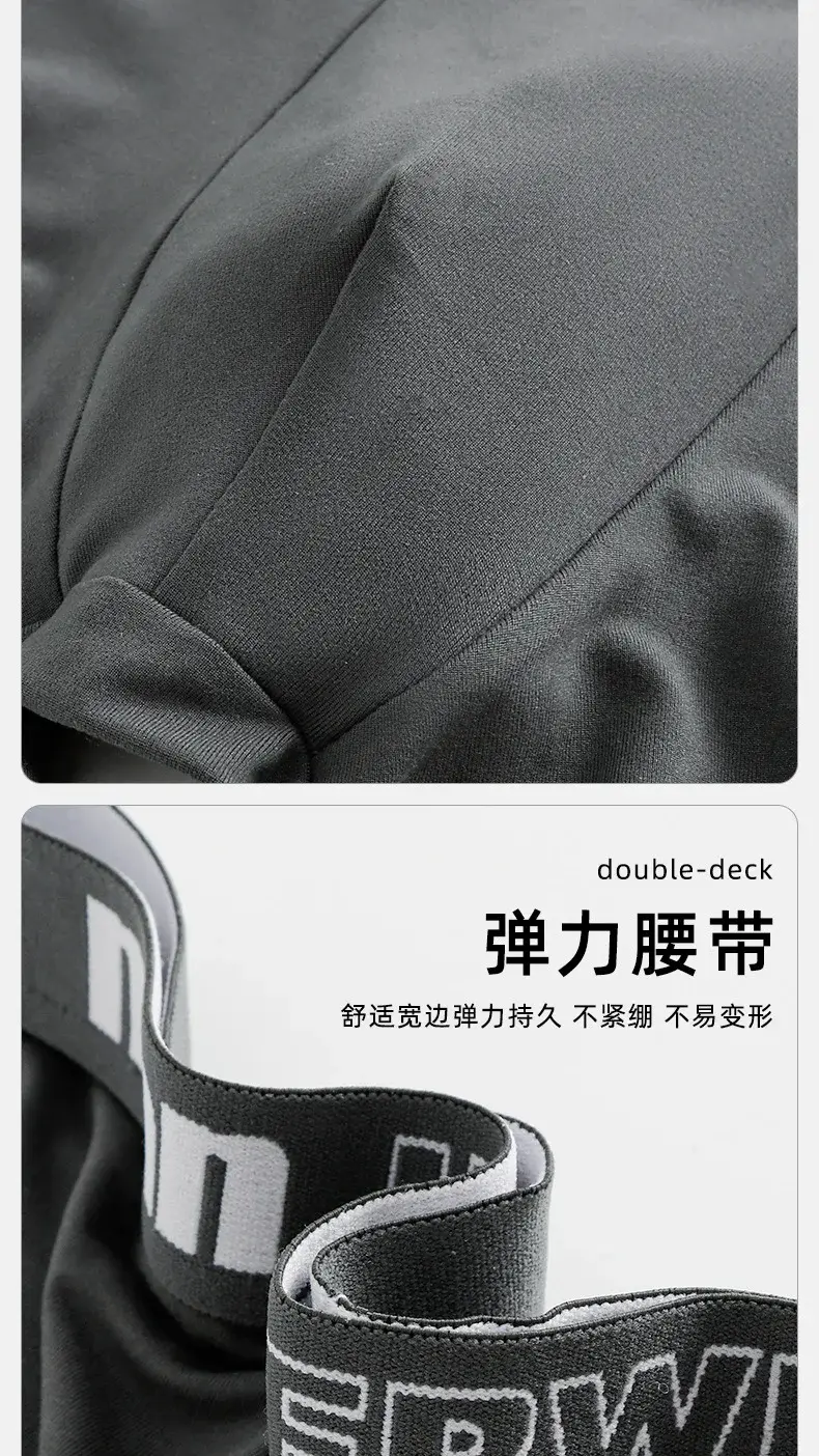 Homem roupa interior moda algodão confortável respirável boxers cuecas masculinas carta impressa calcinha shorts roupa interior