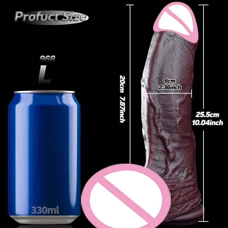 Realistisk Mjuk Stor Dildo XXL Porr Enorm Tjock Fake Penis Dubbel Silikon Kuk Kvinna Man Onani Sugkopp Analsexleksaker