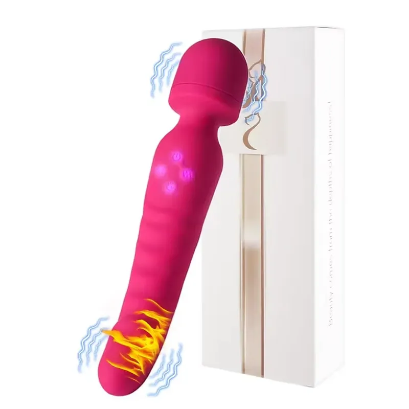 Thrusting Dildo Vibrator Kvinna Kraftfull Vagina Massager AV Magic Wand G Spot Klitoris Stimulator Vuxna Sexleksaker för kvinnor 18+