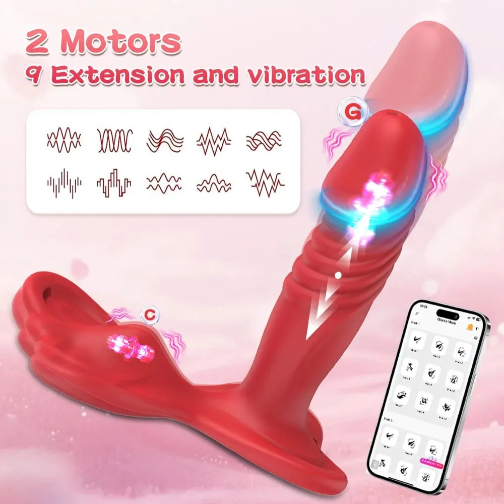 APP Control Clitoris Mini Butterfly Masturbator Stimulator Adults Panties Sex Toy Couple Wearable Panty Thong Vibrator for Women — image 2