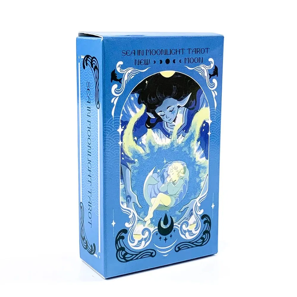 Cartes de Tarot Sea in Moonlight 78 cartes Version anglaise jeux de société de divination parfaits pour la guérison émotionnelle et la lecture intuitive — image 2