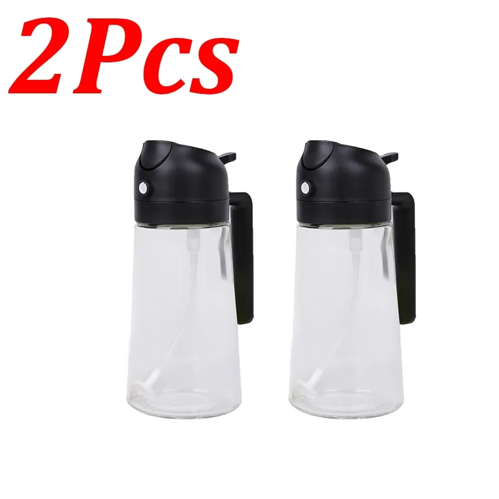 Pulvérisateur d'huile d'olive en plastique 500ml 2 en 1, 1 à 4 pièces, pulvérisateur d'huile de cuisson pour friteuse à Air de cuisine, cuisson de salade, grillades BBQ — image 11