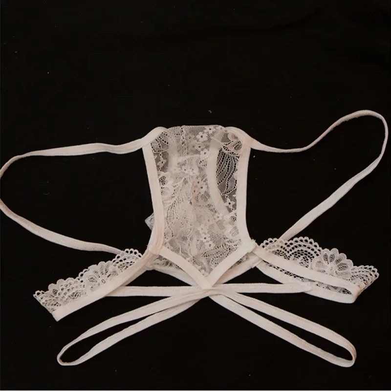 Homens sexy g-string roupa interior sexy toy masculino transparente para lingerie renda femboy bulge bolsa cintura baixa tanga calcinha masculina de verão — image 2