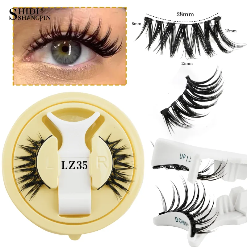 Magnetic Eyelashes No Glue Needed Reusable Natural Look 3D Faux Mink Lashes Easy Apply Magnetic Lashes Set for Eye Makeup Tool — image 13