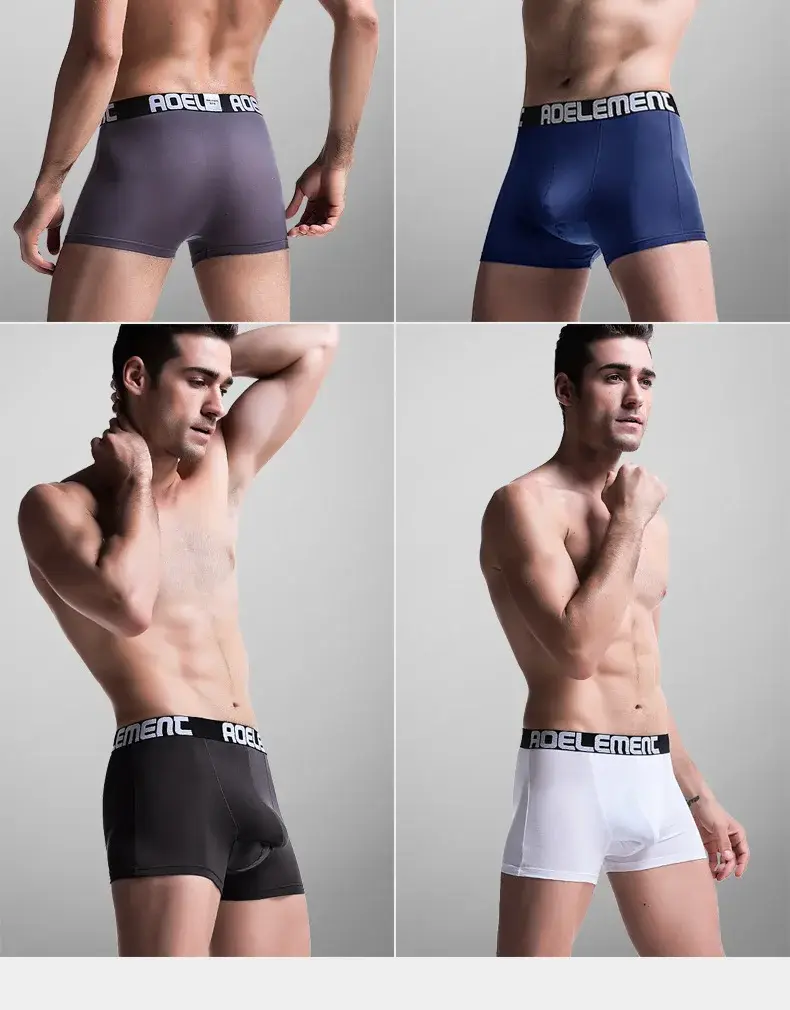 L-5XL Malaking Sukat ng Lalaki Varicocele Underwear Scrotal Testicle Support Dual Pouch Boxer Spermatic Cord Bullet Separation Underpant — image 6